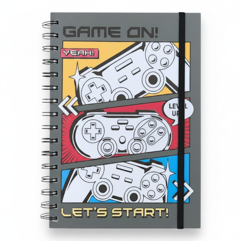 Notebook - A5 - GAME ON, Let's START - GREY