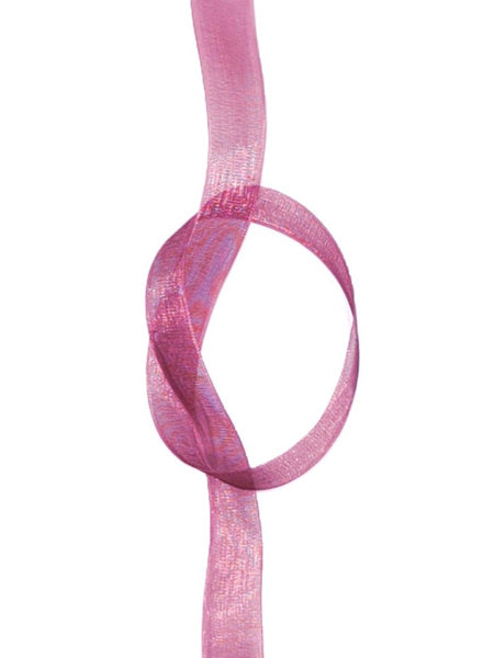 Organza Ribbon - 16 mm Plum