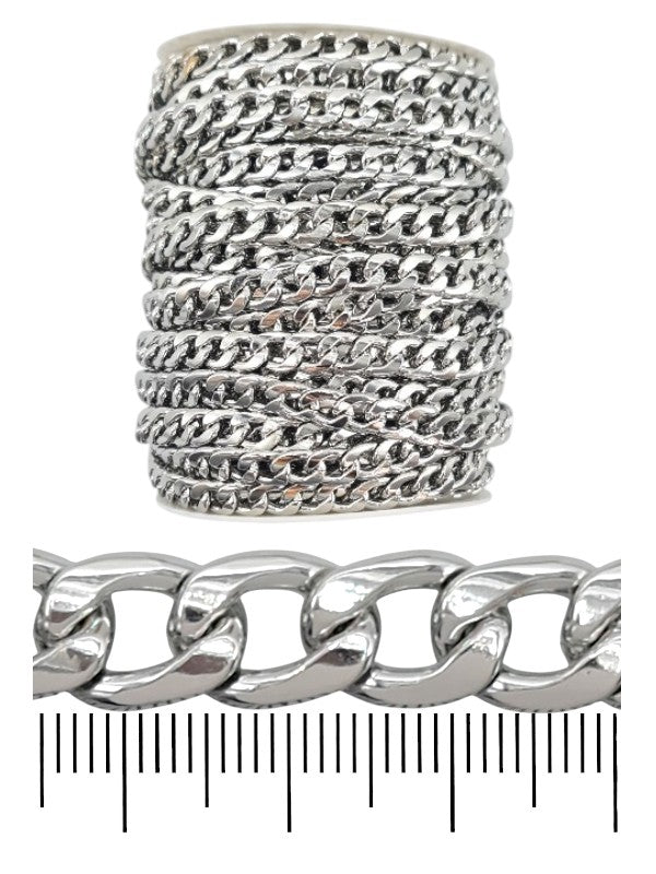 Chain - Silver, 10×14 mm, ±23 m
