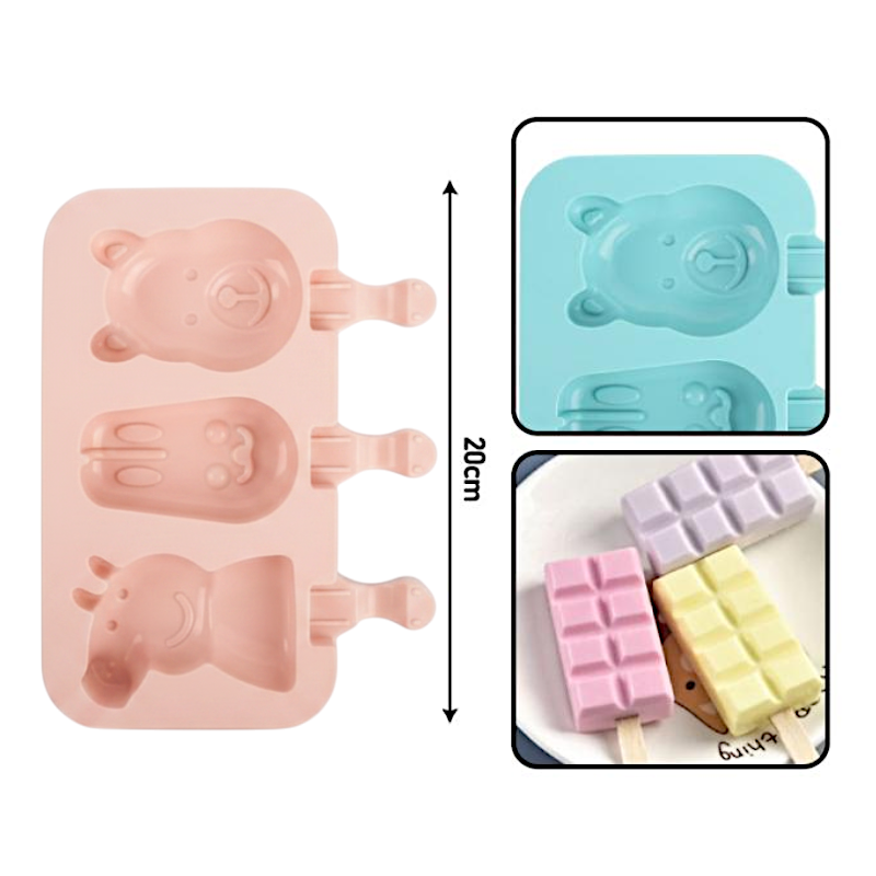 Silicone ICE CREAM MOULD - 19*11.5 cm - Pink