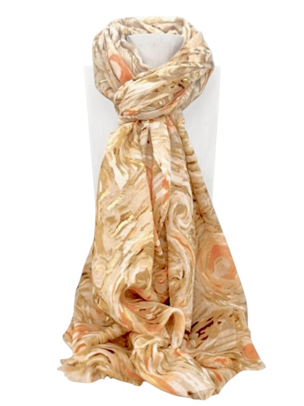 Scarf - Beige, ±180×82 cm