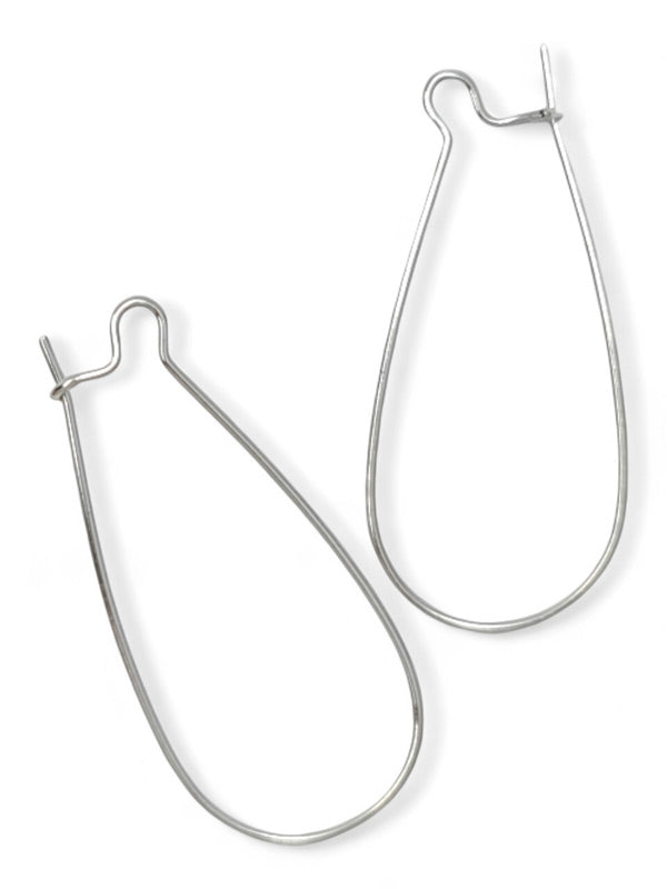 Earring Hooks - Silver ±35 mm ±50-Piece