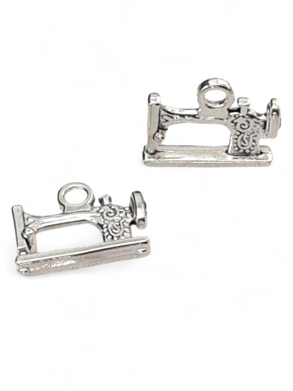 Metal Charm - Sewing Machine ±15×19 mm ±30-Piece