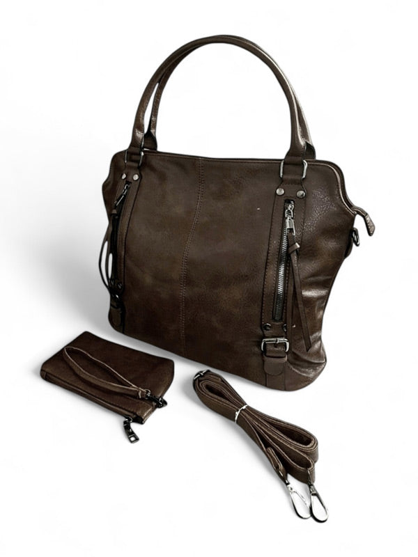 Ladies Bag - Dark Brown ±33×37×16 cm