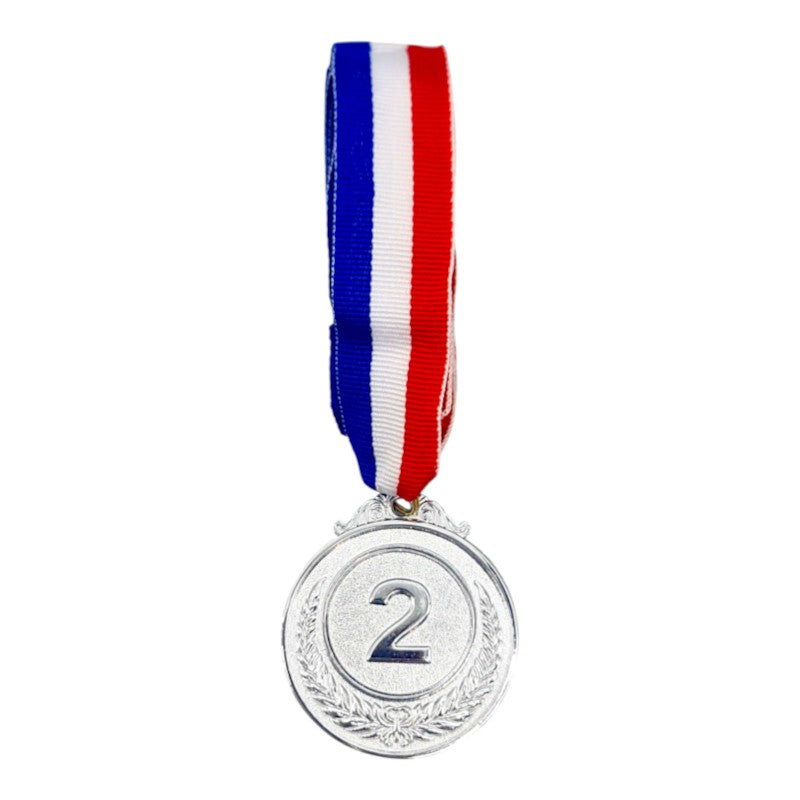 MEDAL - Silver - 2ND Position - Material: LIGHT METAL - 5 Cm