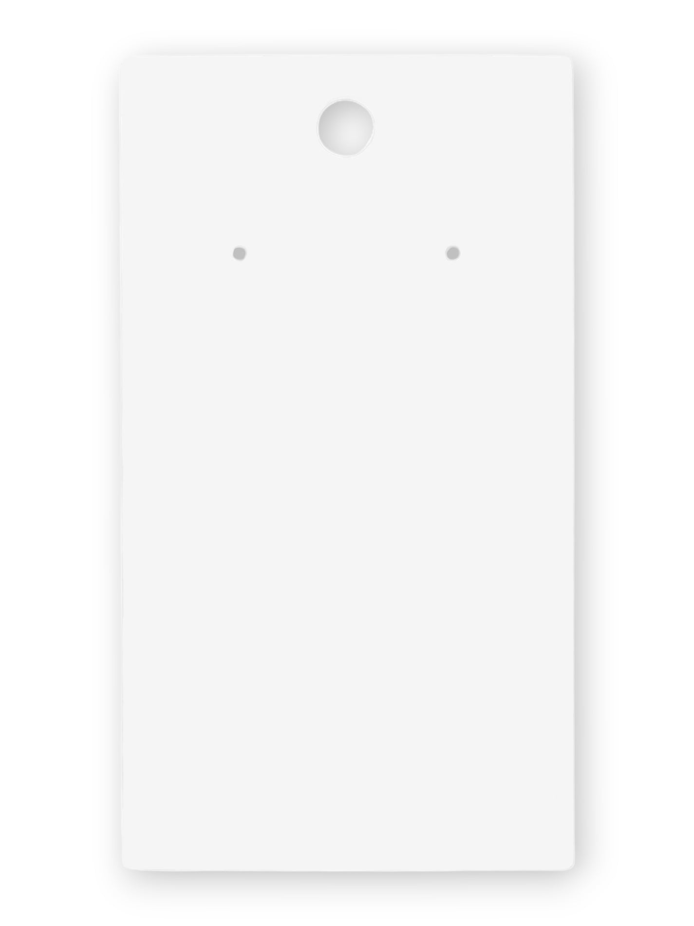 Jewellery Display Tags - Earrings, White, ±5×9 cm ±200-Piece
