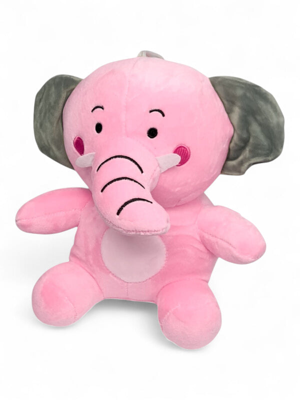Kids Soft Toy - Pink, Elephant, ±22×24 cm