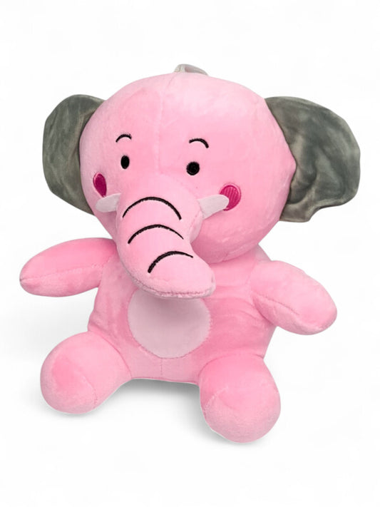 Kids Soft Toy - Pink, Elephant, ±22×24 cm