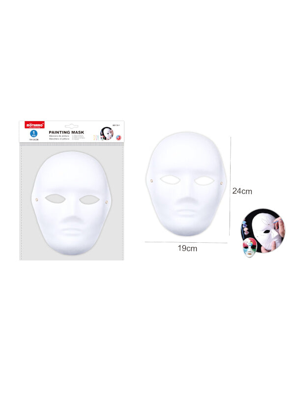 Motarro Painting Mask - White, 19x24 cm