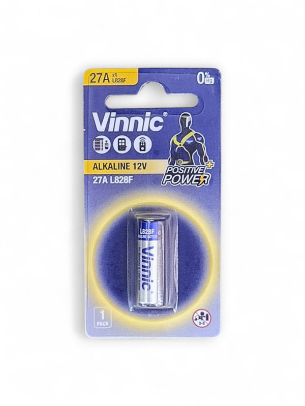 Vinnic Alkaline 12V Battery - Card 1, Size L828F/27A