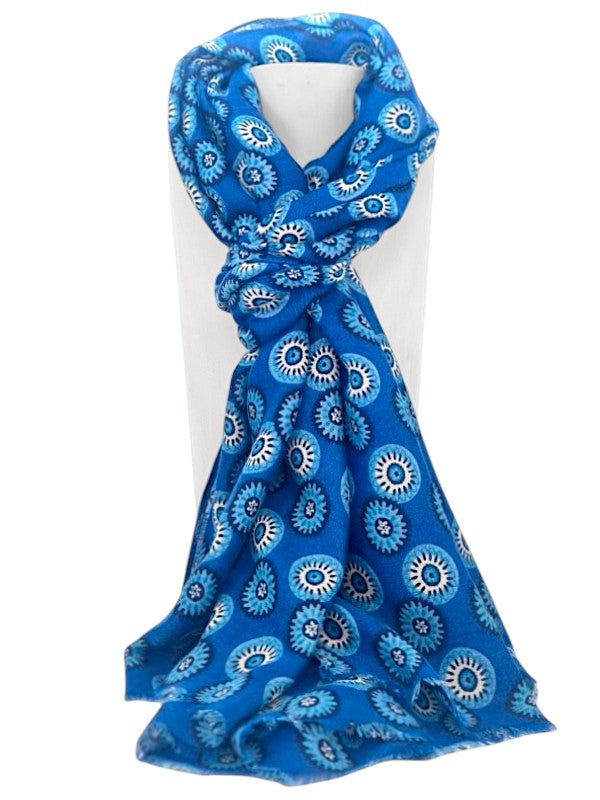 Scarf - Blue, ±186×87 cm