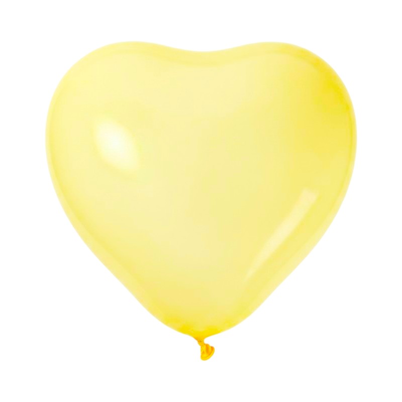 PARTY Balloons - Yellow Hearts - 10"