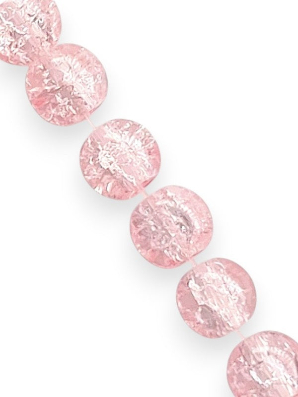 Glass Beads - Sparkle, Light Pink, 6 mm, ±140-Piece