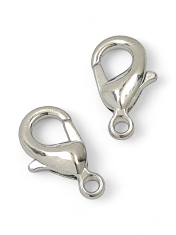 Metal Clasp - Nickel ±12 mm ±20-Piece Nickel Free