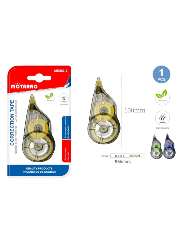 Motarro Correction Tape - Yellow