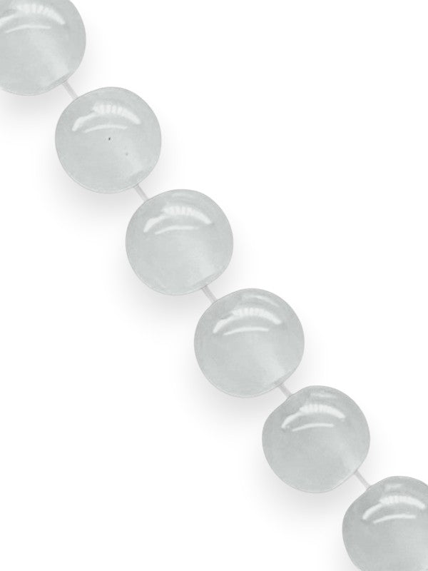 GLASS BEADS - GREY - 8 Mm - ±100-Piece