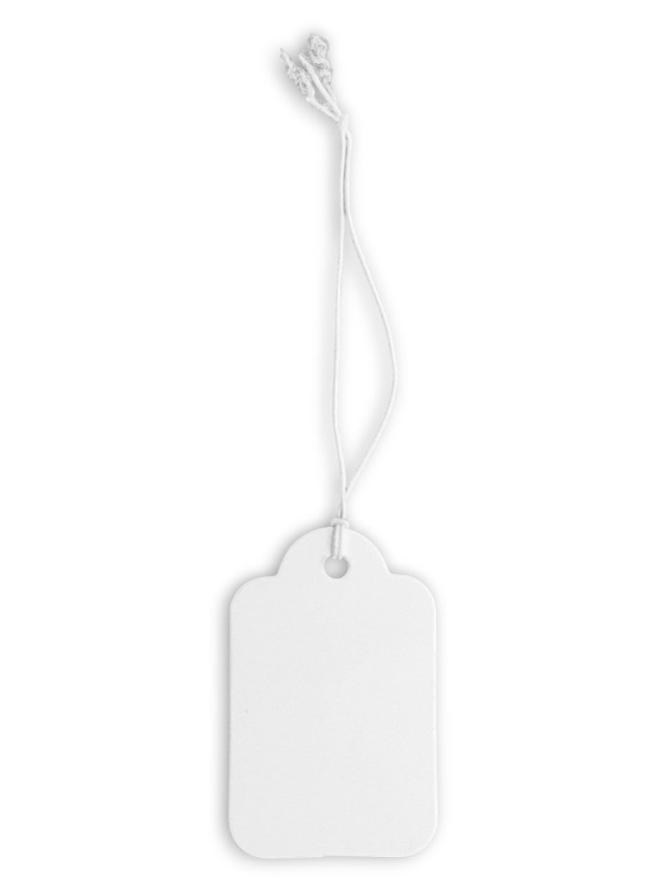 Jewellery Display Tags - White, ±4×2.5 cm ±200-Piece