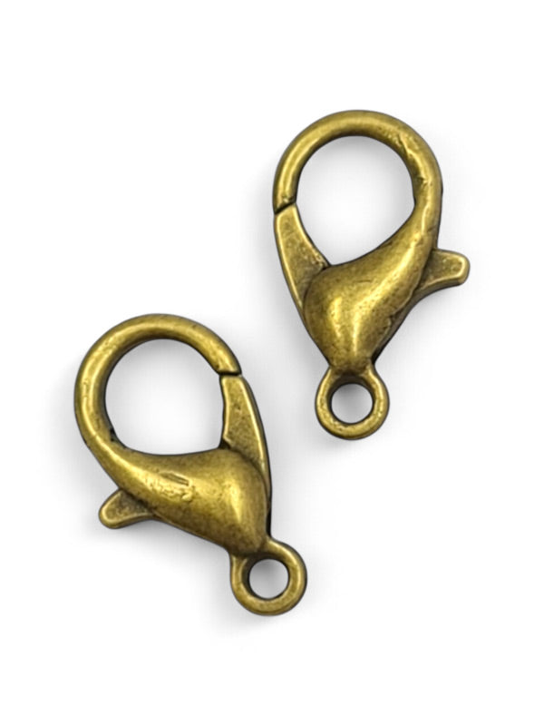 Metal Clasp - Bronze ±12 mm ±100-Piece