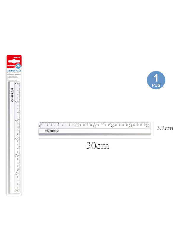 Motarro Aluminium Ruler - 30 cm