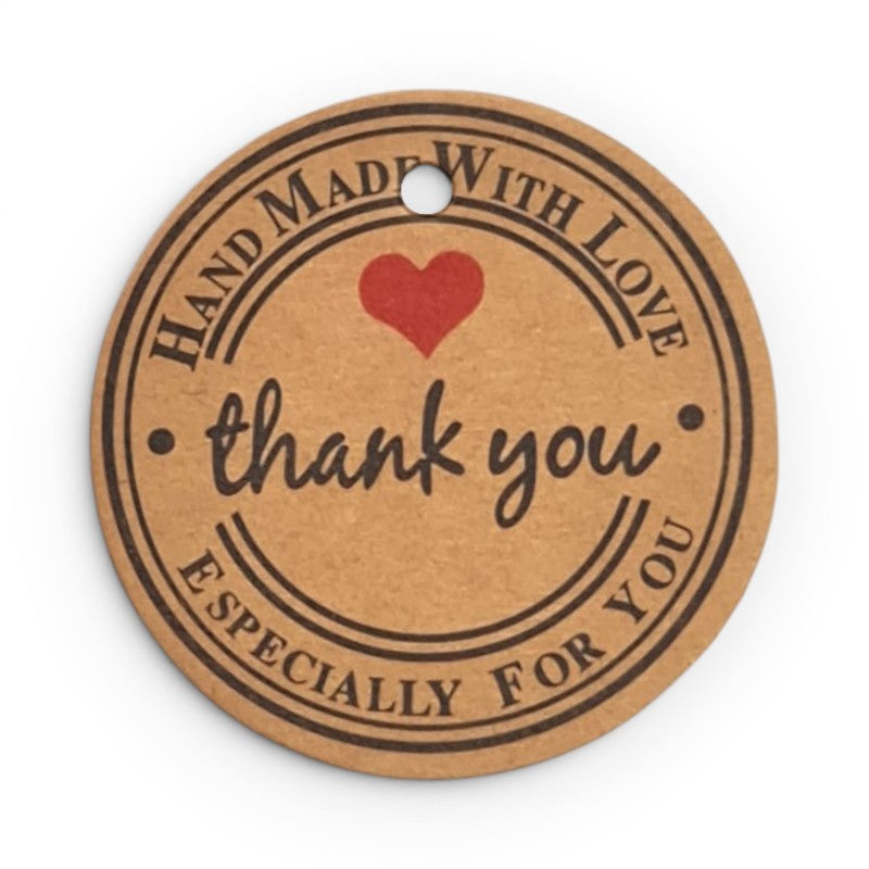 TAGS THANK YOU 3.5 Cm + - 100-Piece