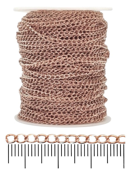 Chain - Rose Gold, 2×4 mm, ±47 m
