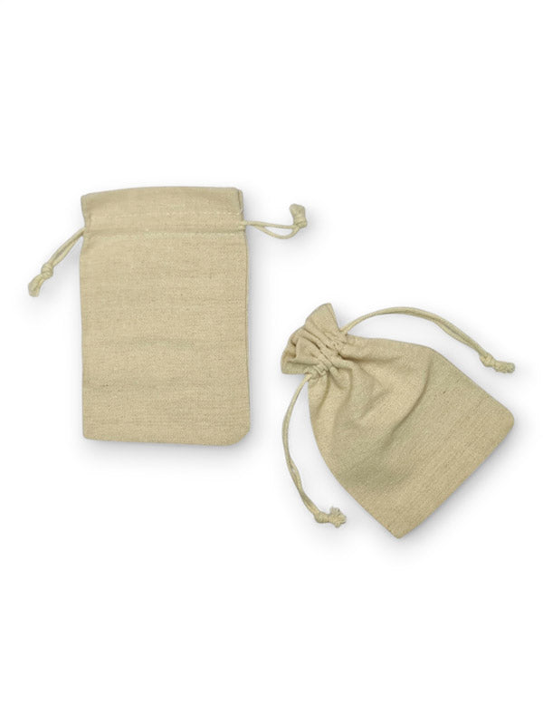 Cotton Bag - Natural, 10×15 cm ±10-Piece