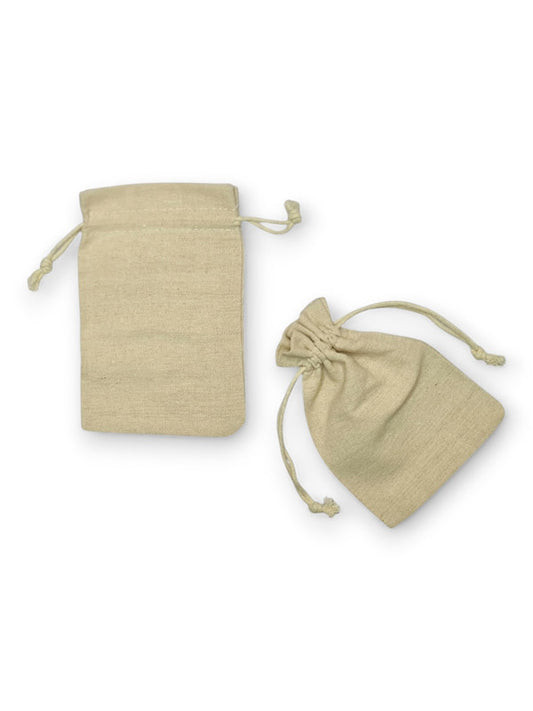 Cotton Bag - Natural, 10×15 cm ±10-Piece