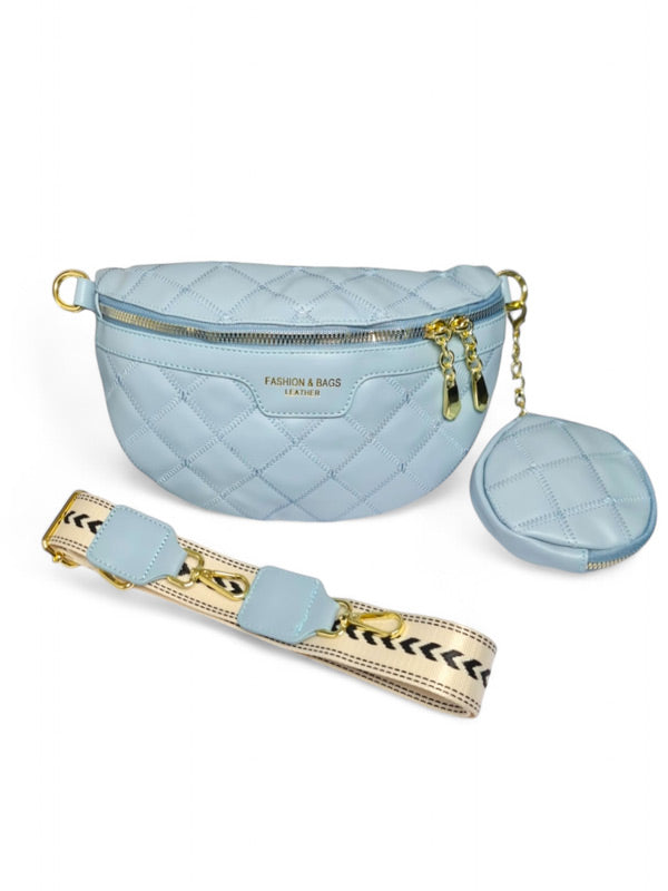 Ladies Moon Bag - Blue ±15×24×8 cm