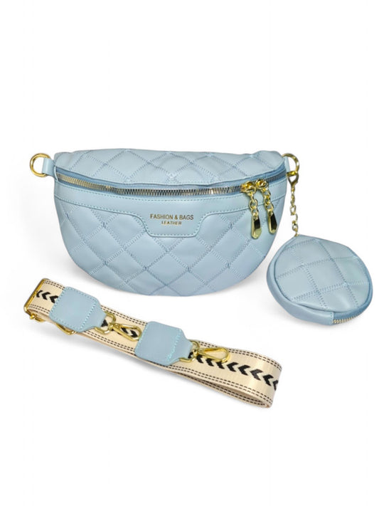 Ladies Moon Bag - Blue ±15×24×8 cm