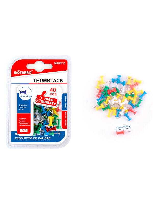 Motarro Thumbtack - 40-Piece