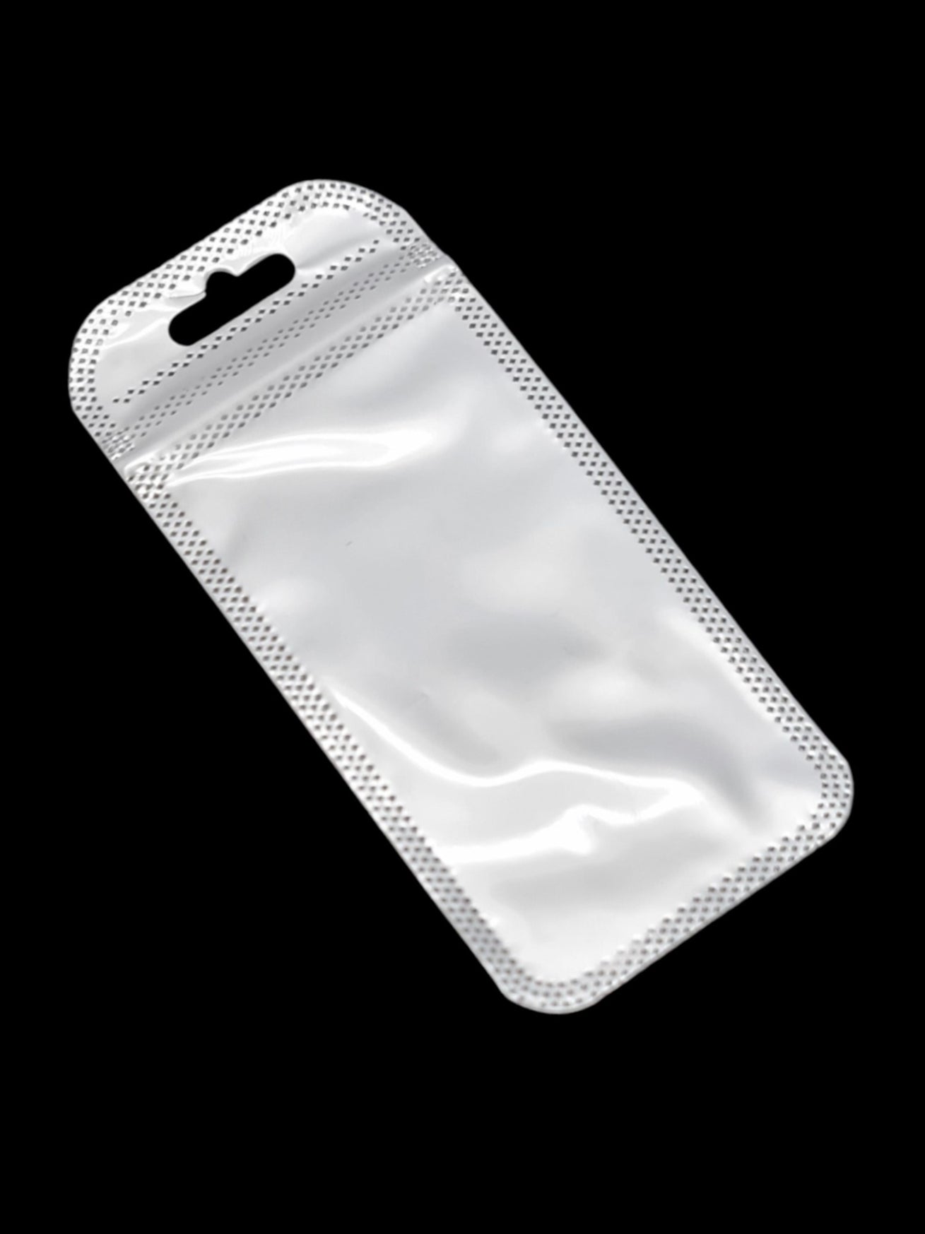PP Ziplock BAG - Transparent FRONT AND WHITE BACK - Outside ±6×13 Cm - Inside ±5×10 Cm - Thickness 60 Microns ±50-Piece