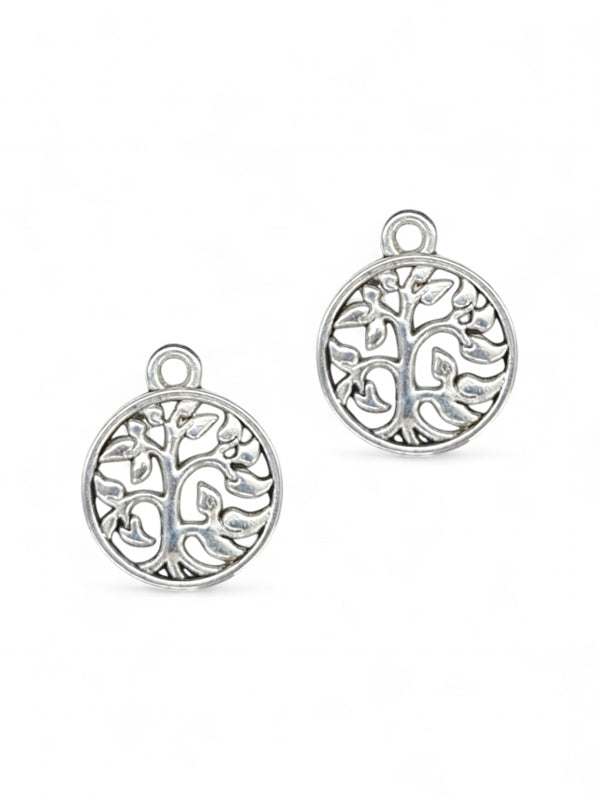 Metal Charm - Tree Of Life ±17×15 mm ±50-Piece
