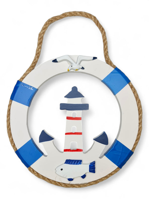 Nautical Hanging Life Buoy ±13×17 cm