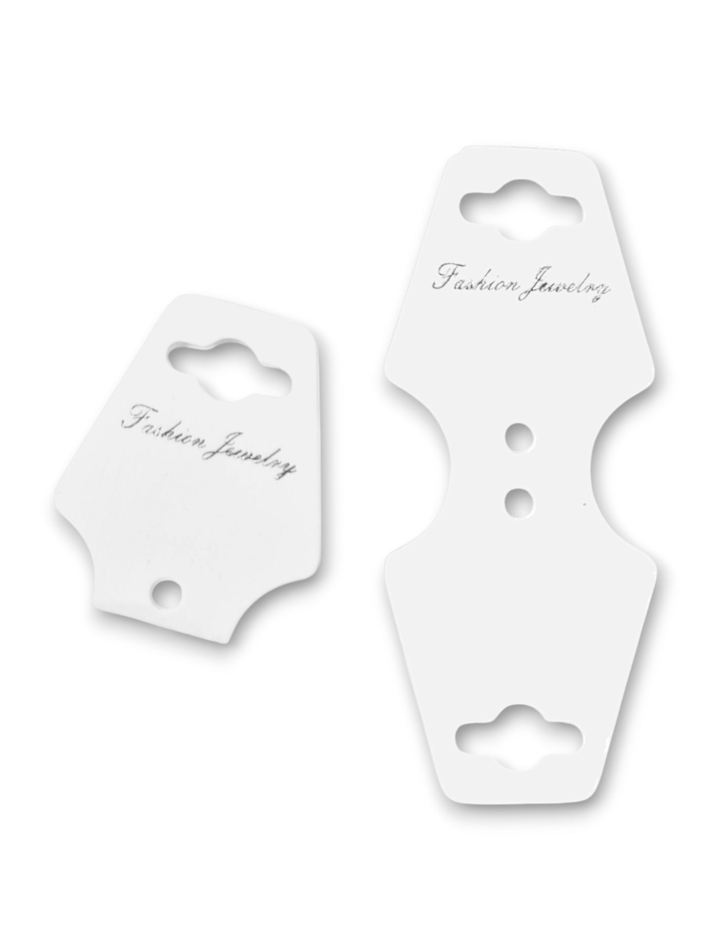 Jewellery Display Tags - Necklace, White, ±4×9.5 cm ±200-Piece