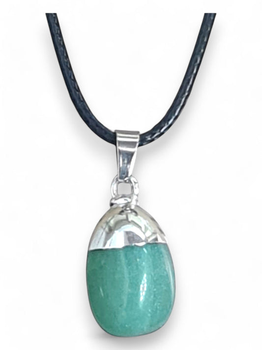 Earth Stone Beads - Capped Stone, Aventurine