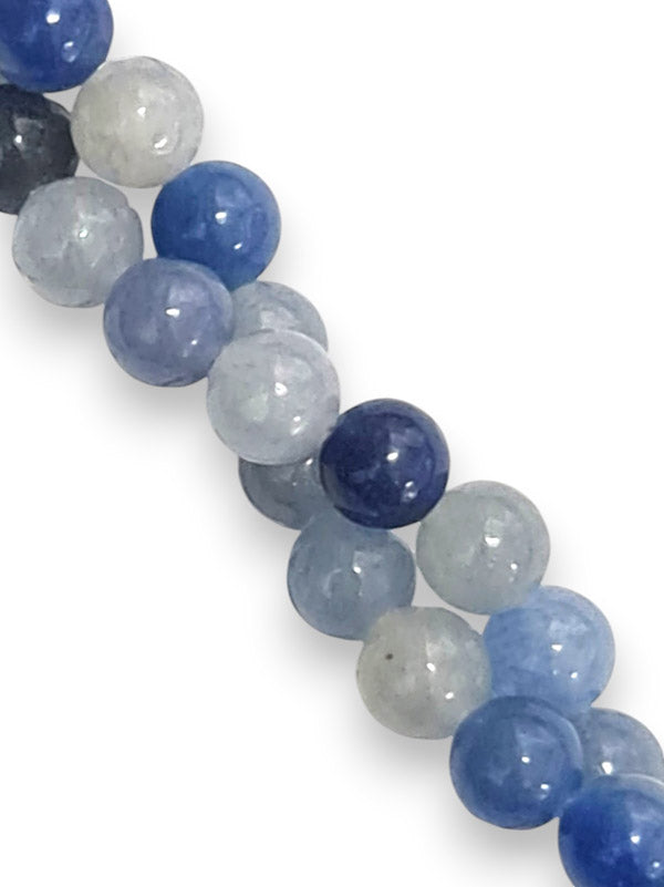 Semi - Precious Stone Beads - Blue Aventurine, 6 mm, ±65-Piece