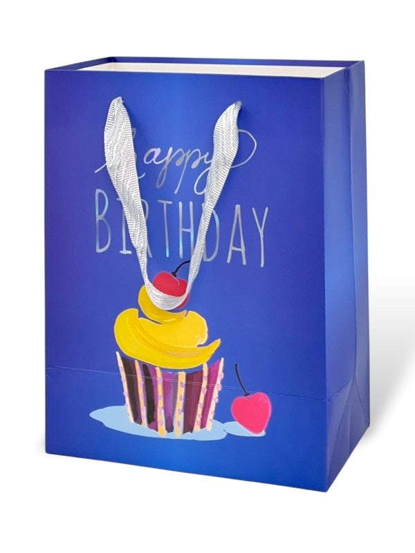 GIFT BAG - HAPPY Birthday - BLUE - ±23×18×10 Cm