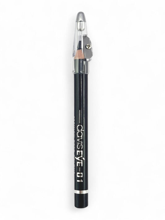 Davis Eye - Waterproof Makeup Pencil, Black, 6-Piece