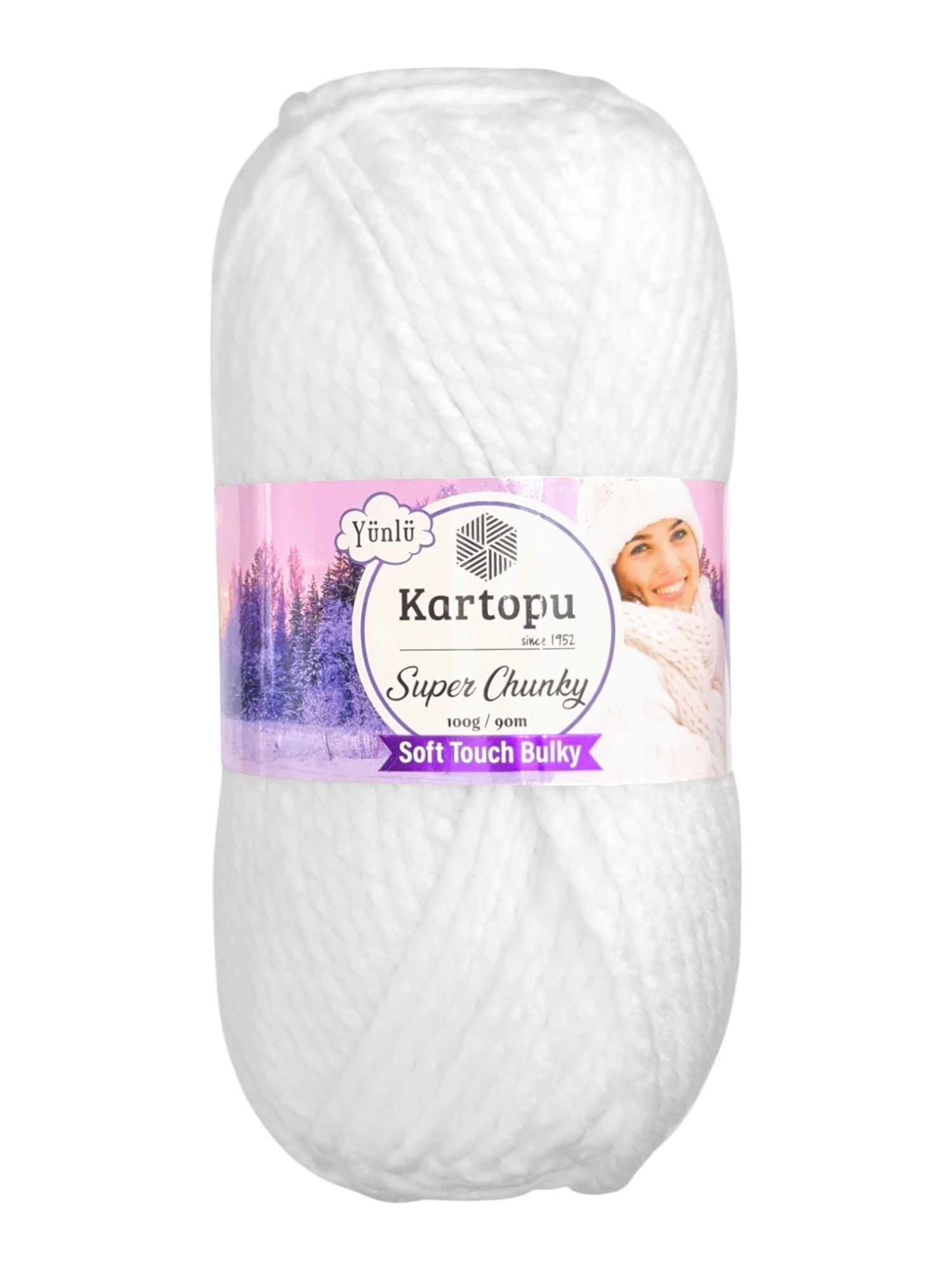 Kartopu Wool - Super Chunky, Soft Touch And Bulky, Kartopu, 100 g / 90 m, 80% Acrylic 20% Wool