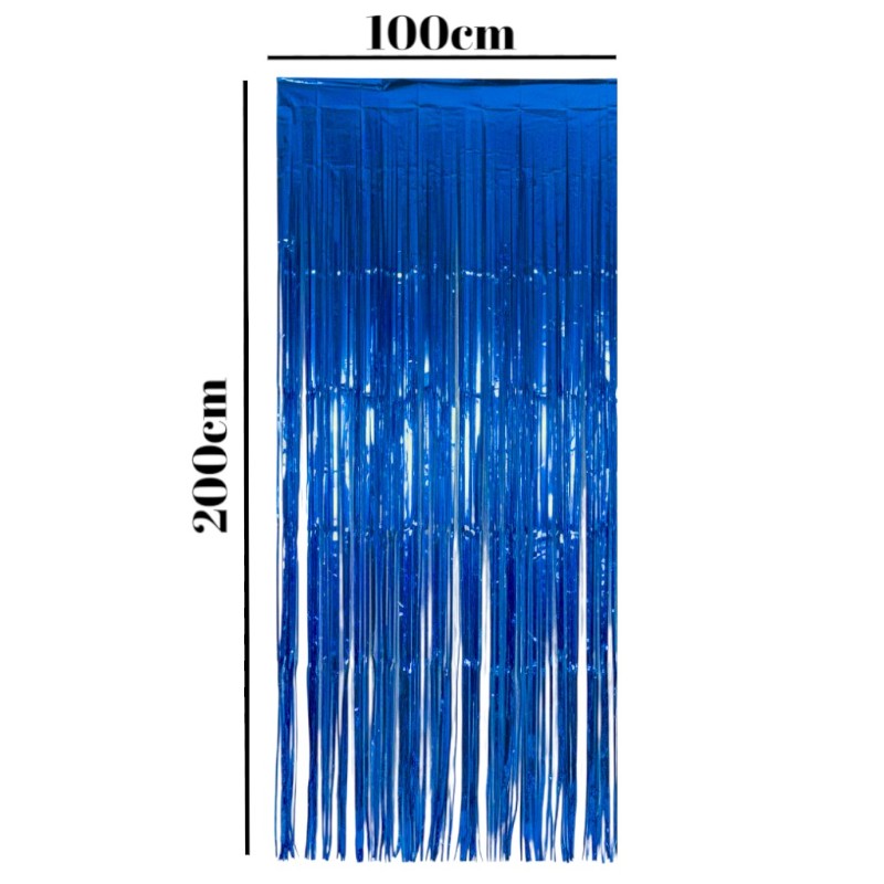 PARTY FOIL Curtain - DARK BLUE - 100 cm×200 Cm