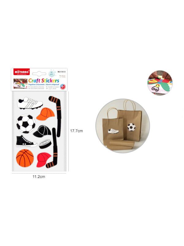 Motarro Craft Stickers - Ball Outfit