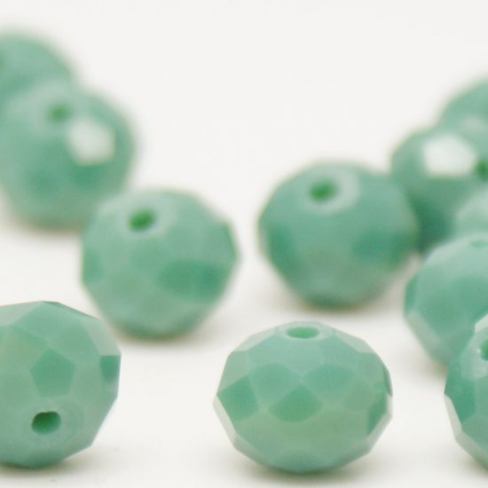 Glass Crystal Rondelle Opaque Faceted 3x4 mm (hole 1.0 mm)