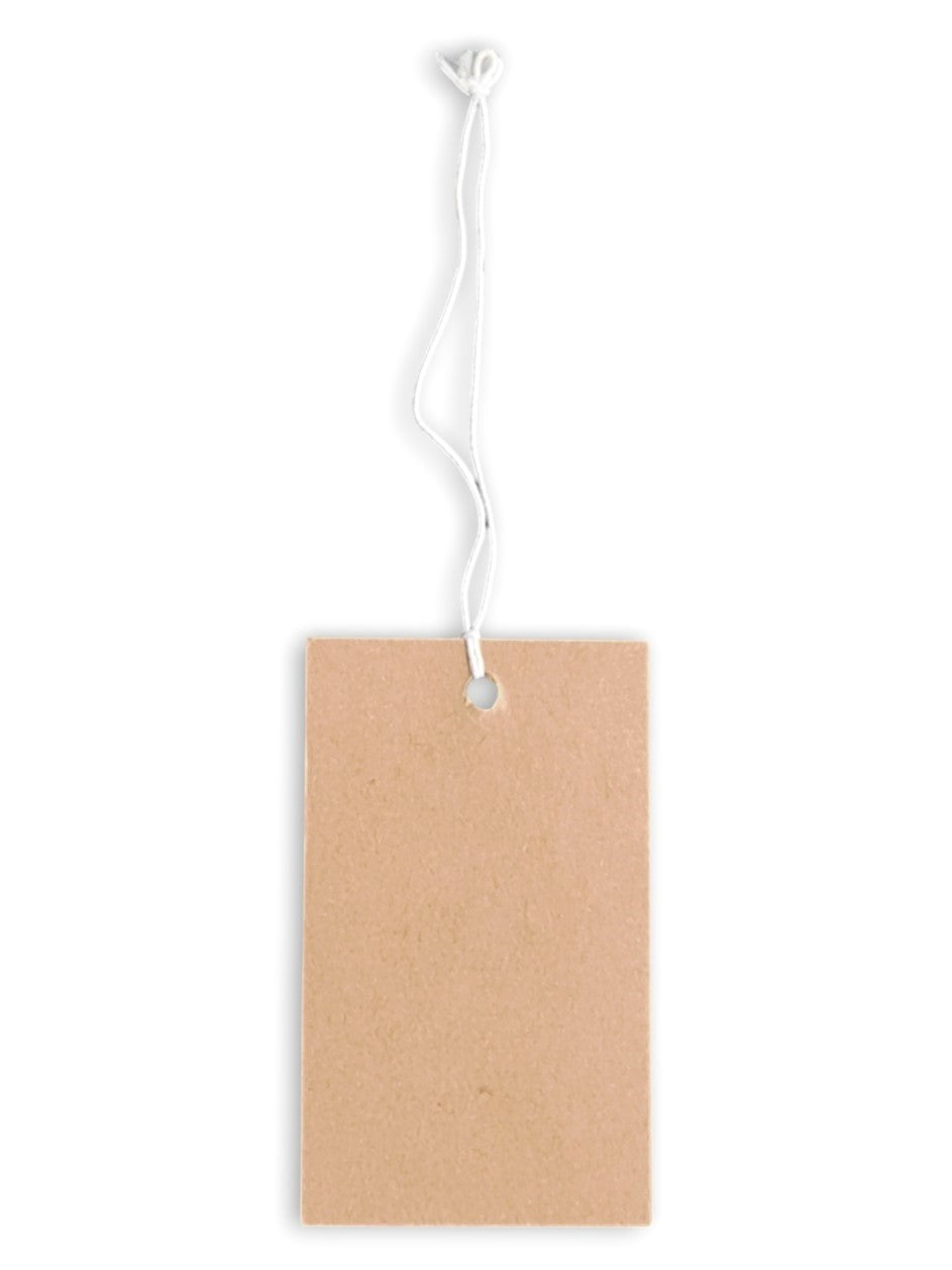 Jewellery Display Tags - Natural, ±3×5 cm ±200-Piece