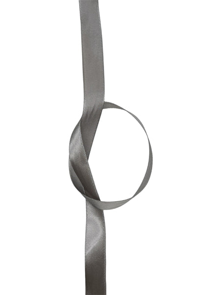 Satin Ribbon - 9 mm Grey