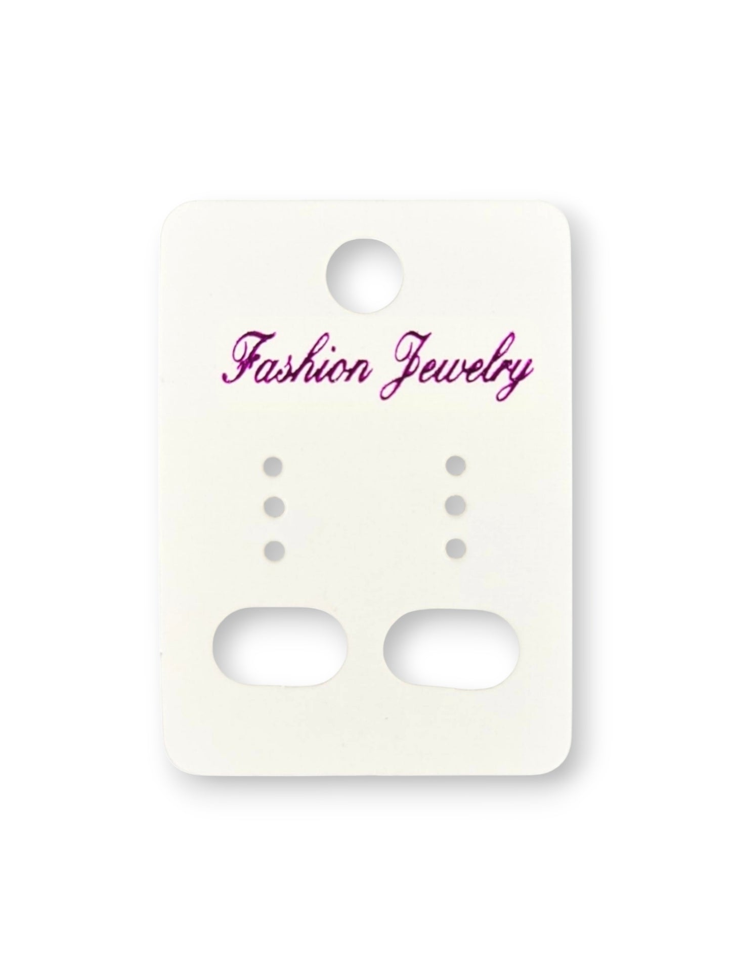 Jewellery Display Tags - Earrings, White, ±3.3×4.6 cm ±100-Piece