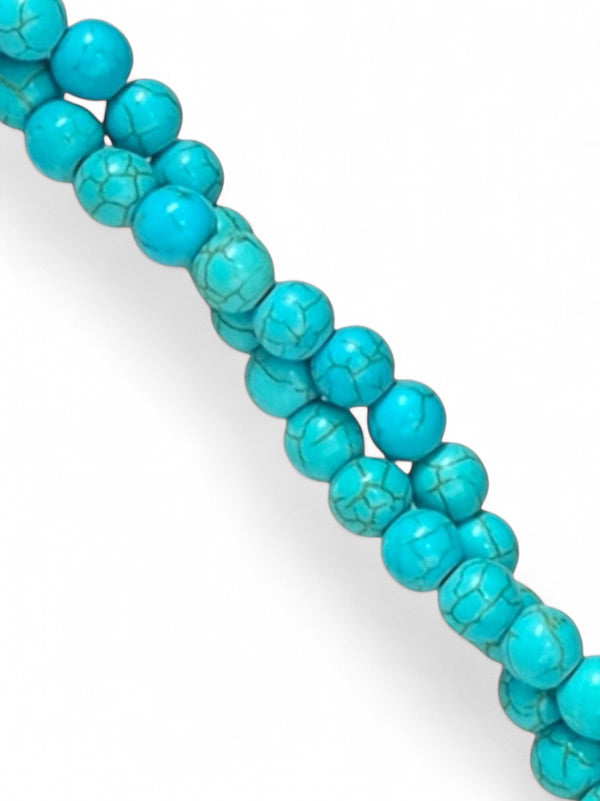 Synthetic Aged Stone - Turquoise, 8 mm ±50-Piece