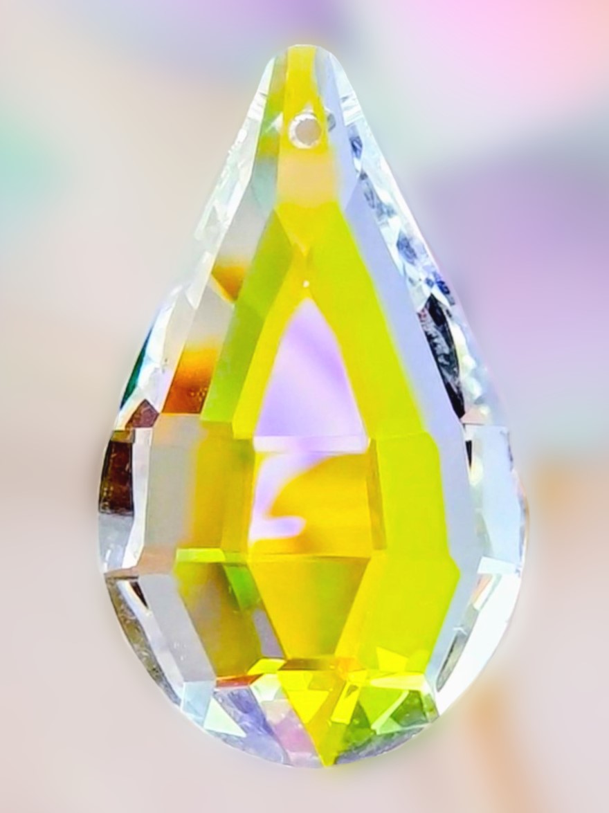 Chandelier Glass Crystal With AB Finish ±50×30 mm