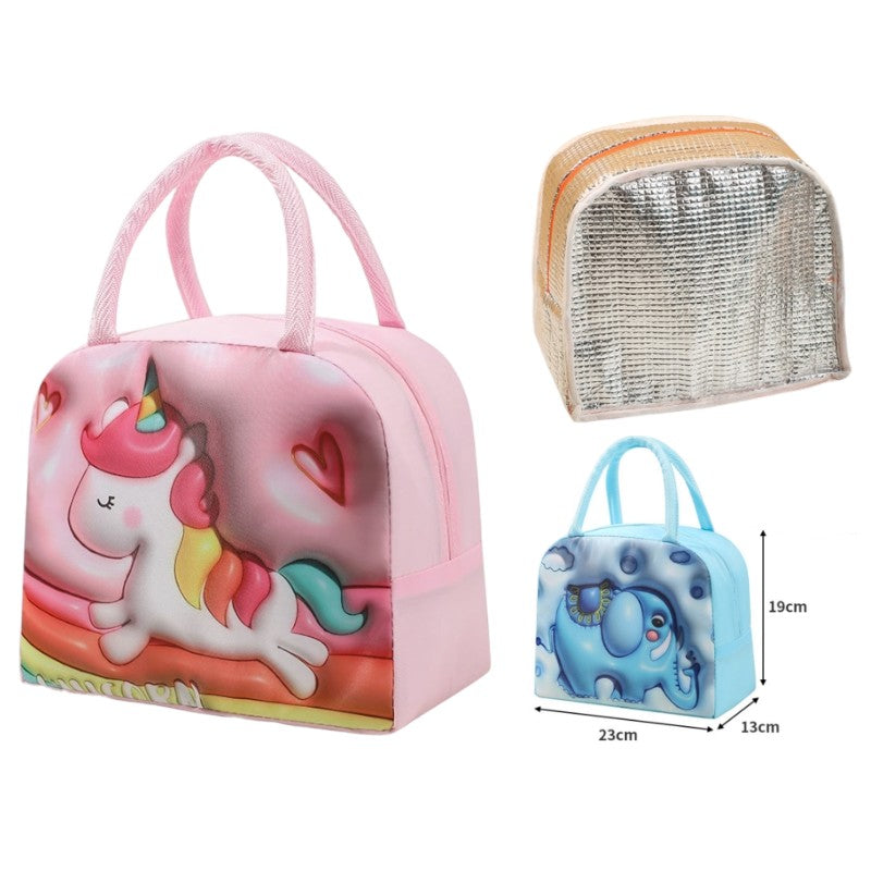 LUNCH BAG - Unicorn - 23*13*19 Cm - PINK