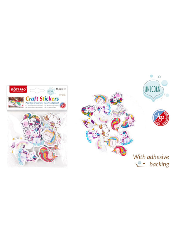 Motarro Unicorn EVA Stickers