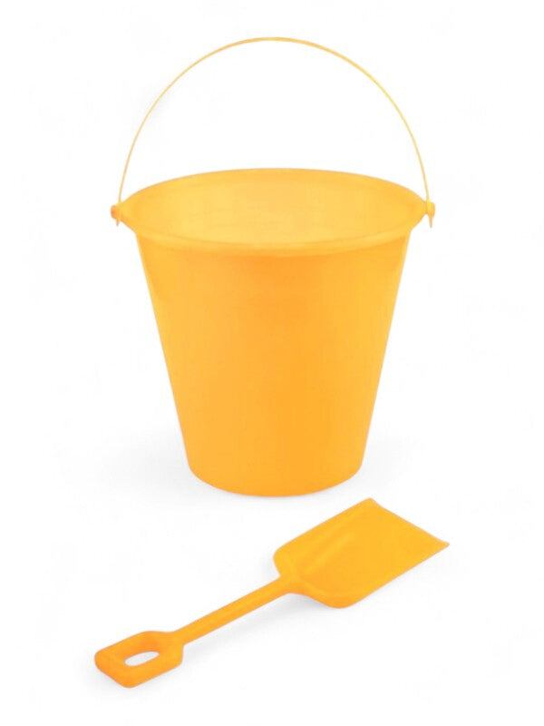 Sand Bucket With Spade - Bucket Height 140 mm, Orange